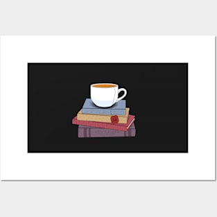 Tea and books Posters and Art